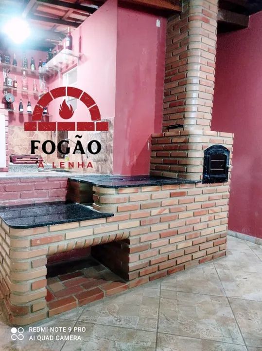 Churrasqueira com fogão a lenha e forno  - Foto 5