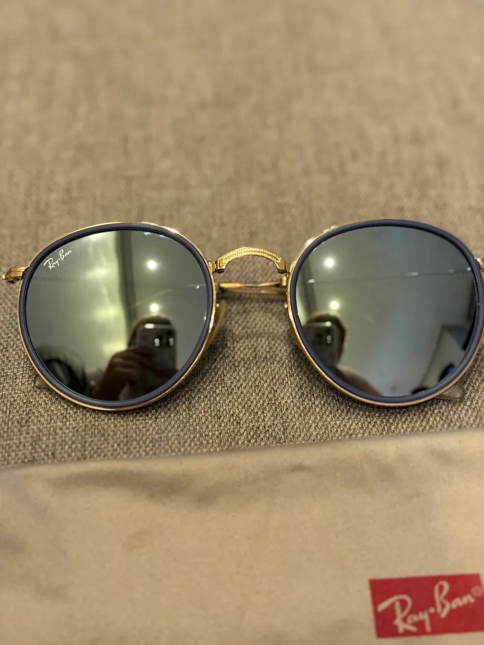 Rayban redondo rb3517 azul round folding  - Foto 3