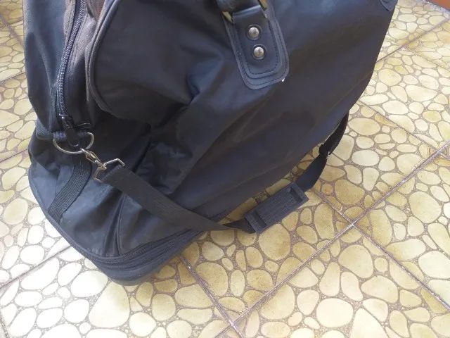 mala de viagem com rodinha turismo alça couro japao japonês grande 100 kilos expansível  - Foto 6