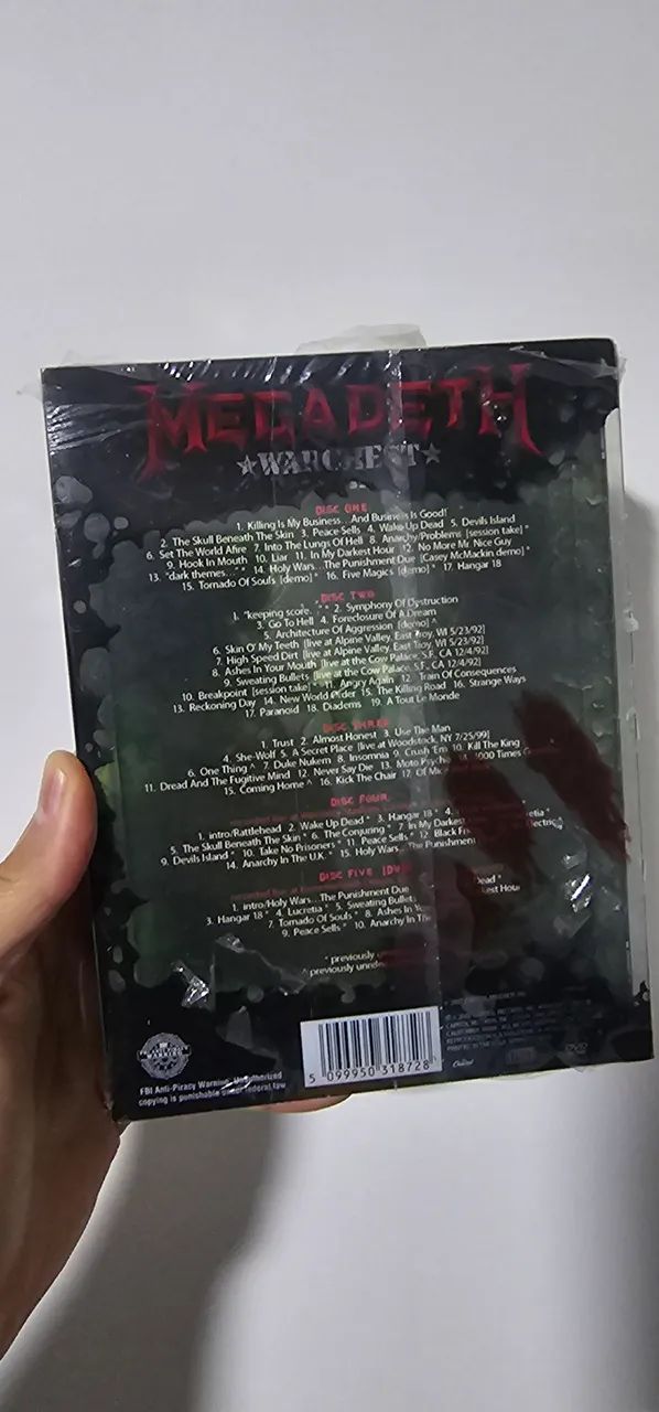 Megadeth - Warchest (Boxset) - 4 CDs e DVDs - Foto 2