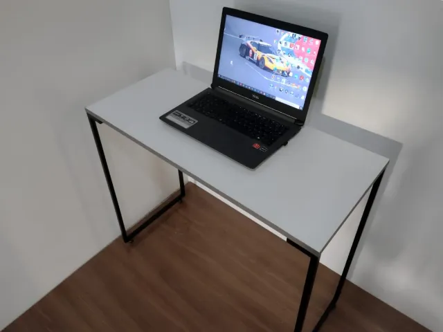 Escrivaninha Industrial NOVA Mesa Multiuso para Notebook de Estudo Computador Escritório