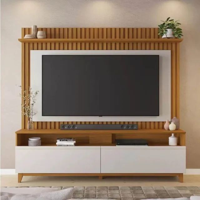 Home NT 1340 Ripado Para TV até 65 Polegadas 2 Portas (FAZEMOS ENTREGAS DF E ENTORNO)