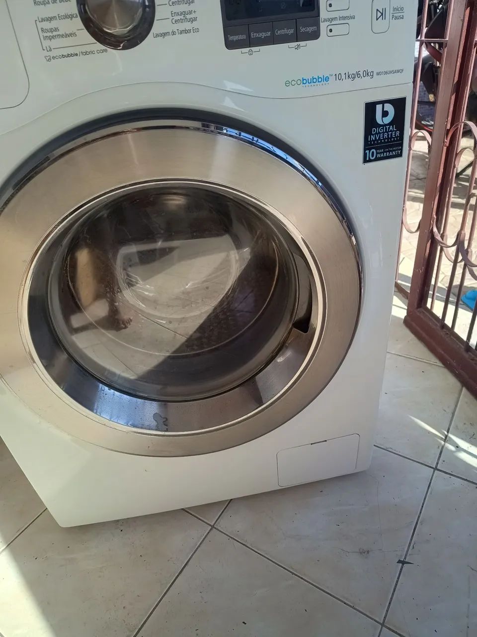 Máquina de Lavar e Secar Samsung Eco Bubble 10,1kg - Foto 2