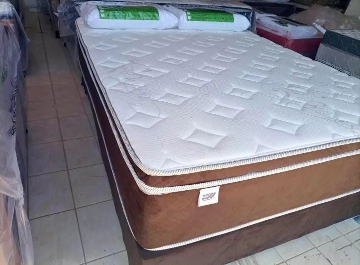 Cama Box Queen size - Colchão Molas ensacadas Pilow+top  - Foto 2