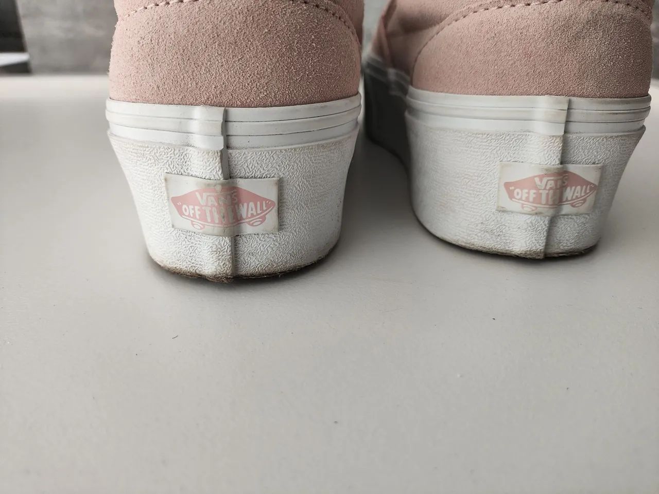 tênis vans slip-on plataforma rosa stackform mono embroidery rose