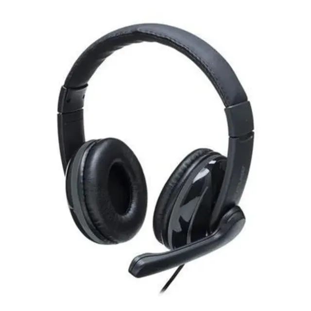 Headset Office Multilaser Pro, USB, Preto e Cinza, Com Fio - PH317