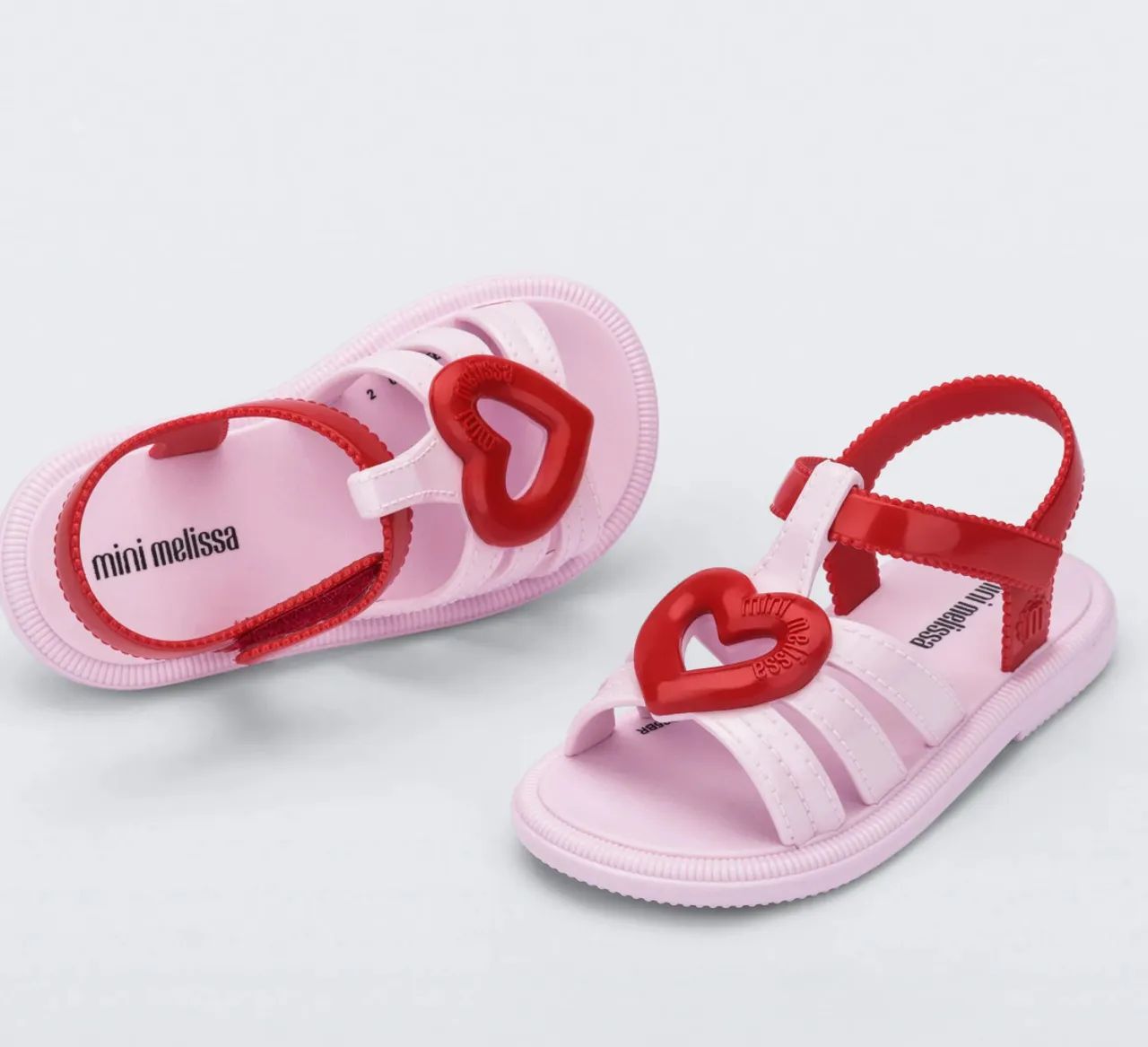 Sandália Mini Melissa Hip Lovely Infantil Rosa/Vermelho - Foto 2