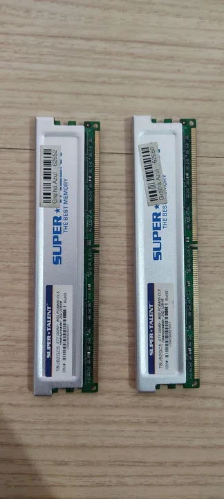 2 unid Memória RAM Super Talent 2GB DDR3