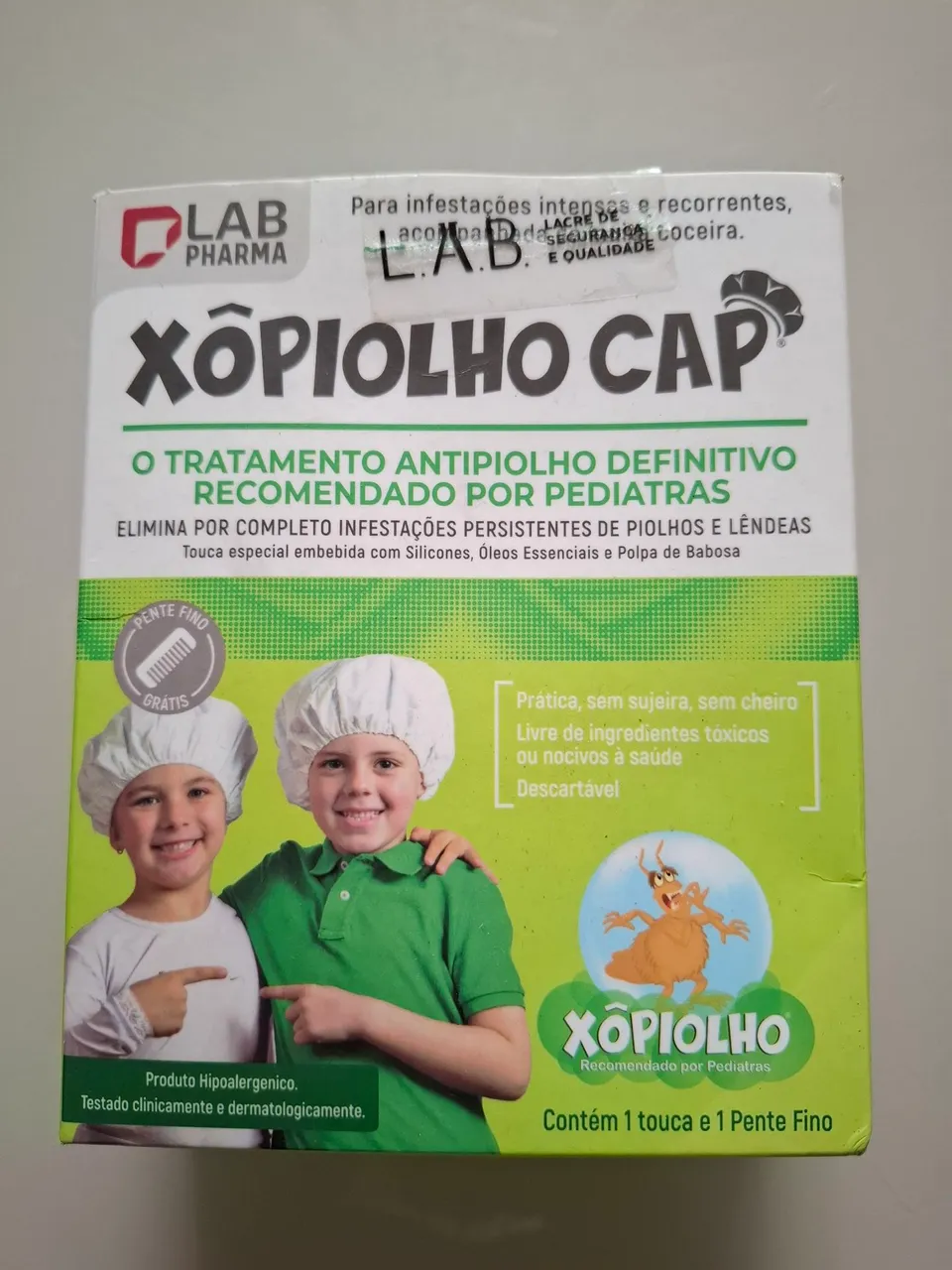 Xôpiolho Cap - Tratamento definitivo para piolhos