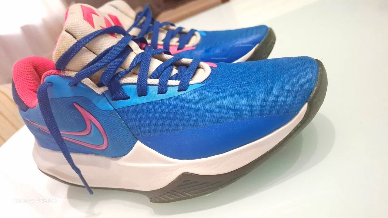 Nike Precision 5 - 39 azul e rosa