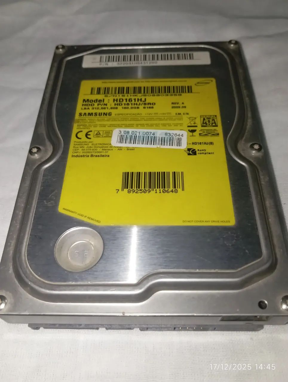 HD Sata 160 GIgas  Samsung para Computadores. - Foto 4