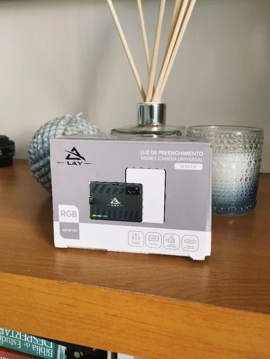 Luz de preenchimento RGB Mobile para câmera, tablet e celular