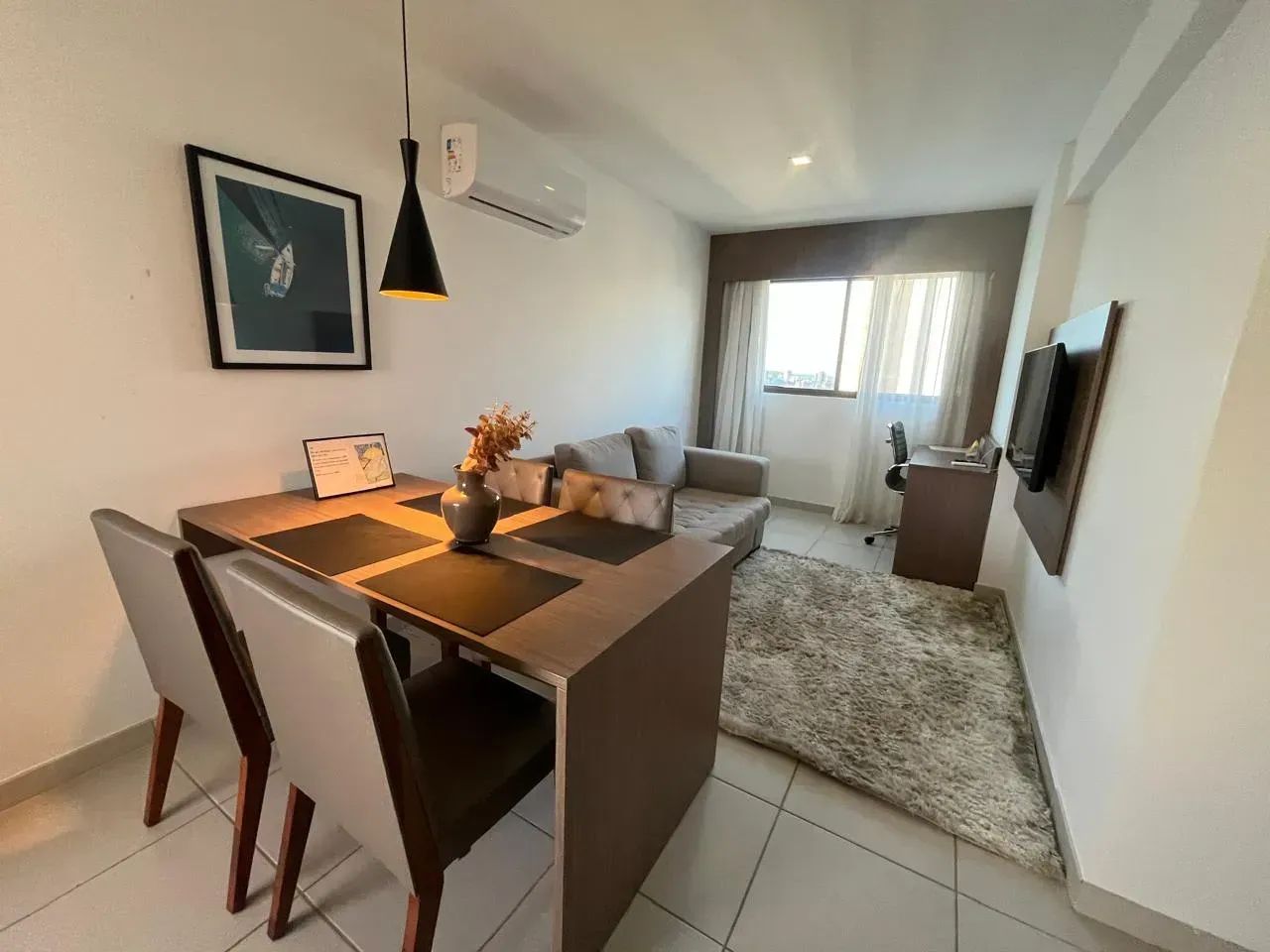 Apartamento mobiliado do lado do Rio Mar com 57m². Beach Class Excelsior. Pina.