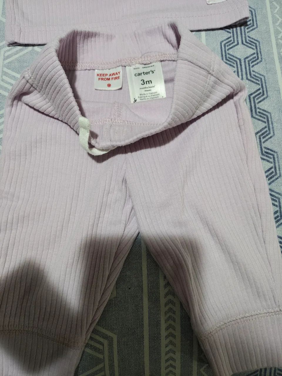 Conjunto Carters bebê lilás 3M - Foto 2