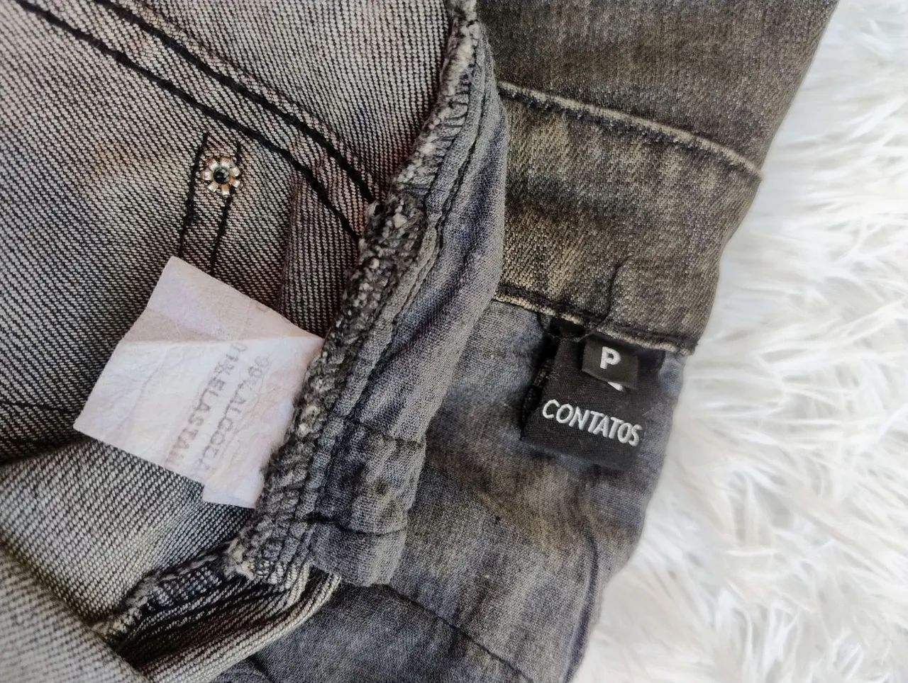 Calça Jeans Contato Cós Alto P - Foto 5