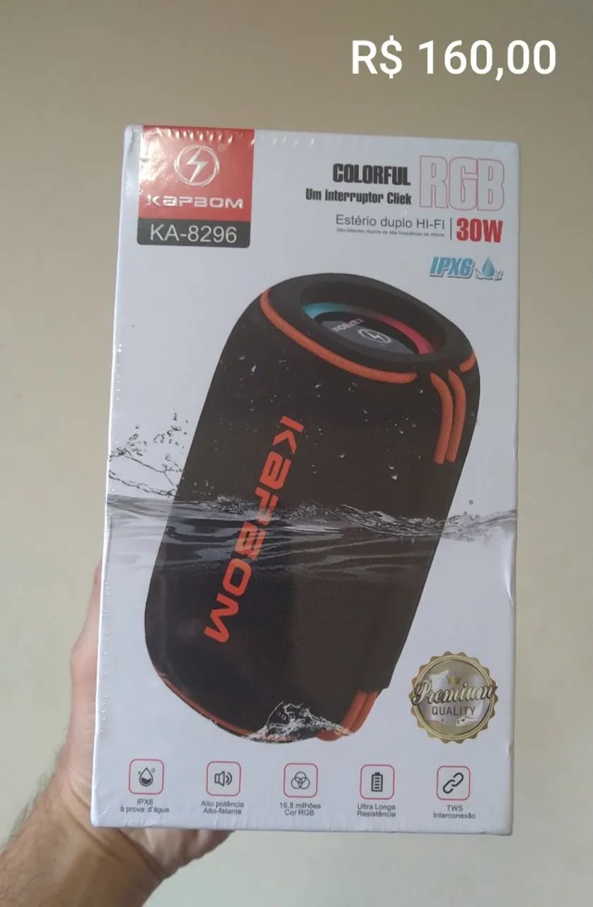 Caixa de Som Bluetooth Kapbom 30W - Foto 4