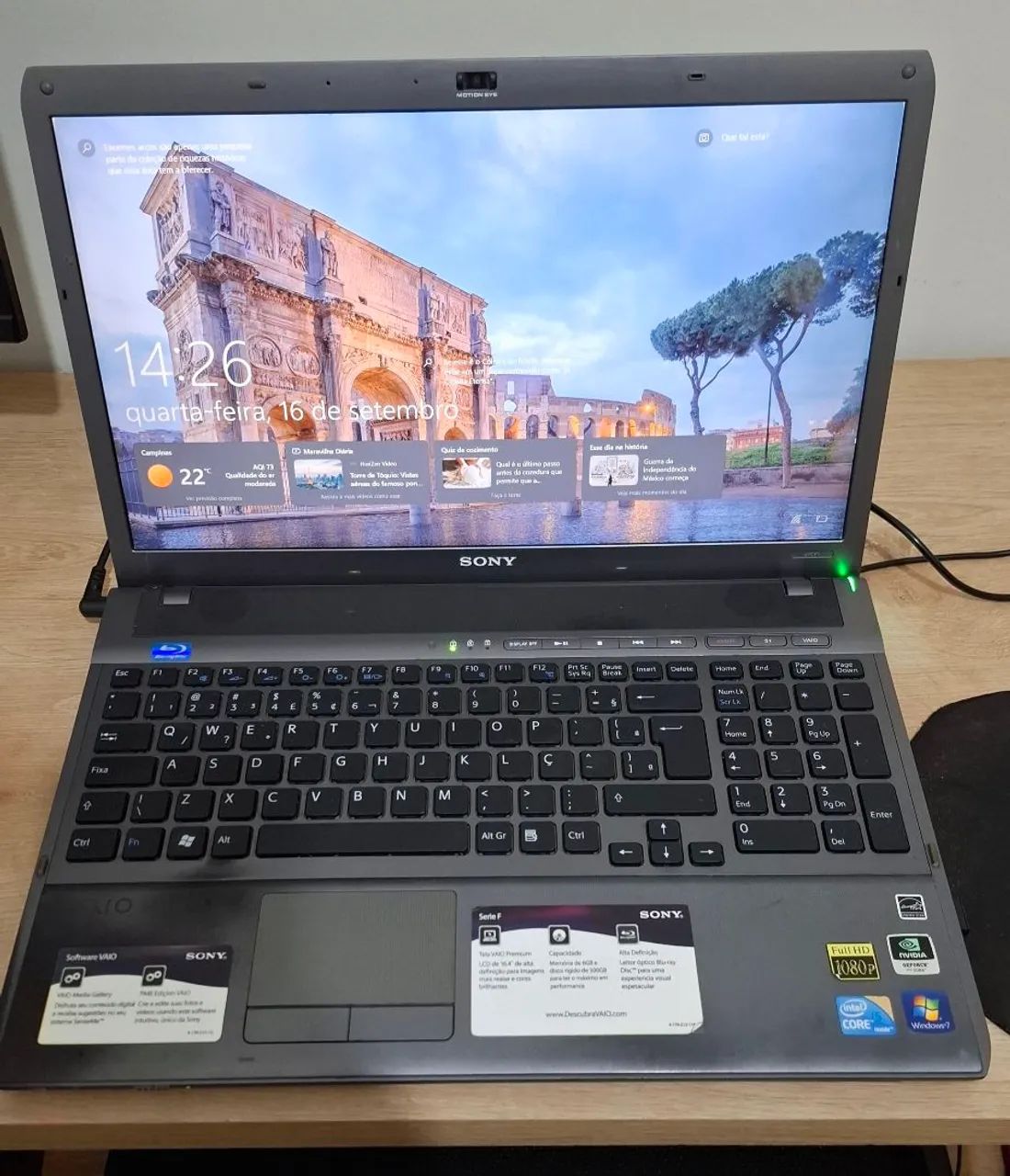 Notebook SONY VAIO 16,4" FULL HD ? CORE i5 ? 6GB RAM ? SSD 480GB ? NVIDIA - Foto 4