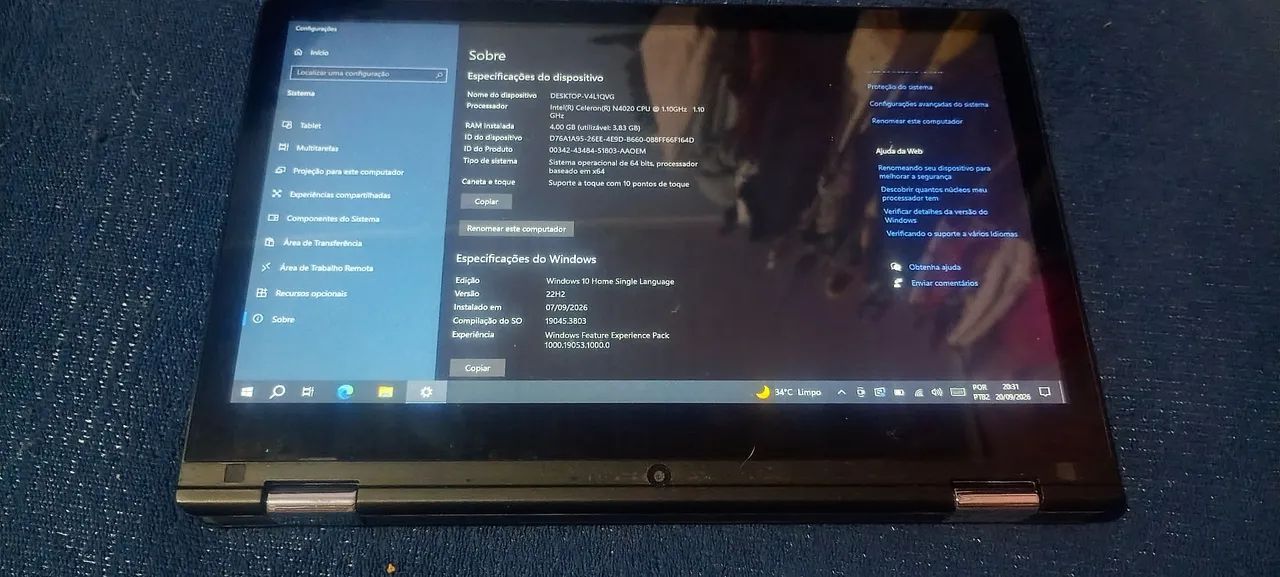 Notebook/tablet positivo, tela 14'pl 500 reais  - Foto 2