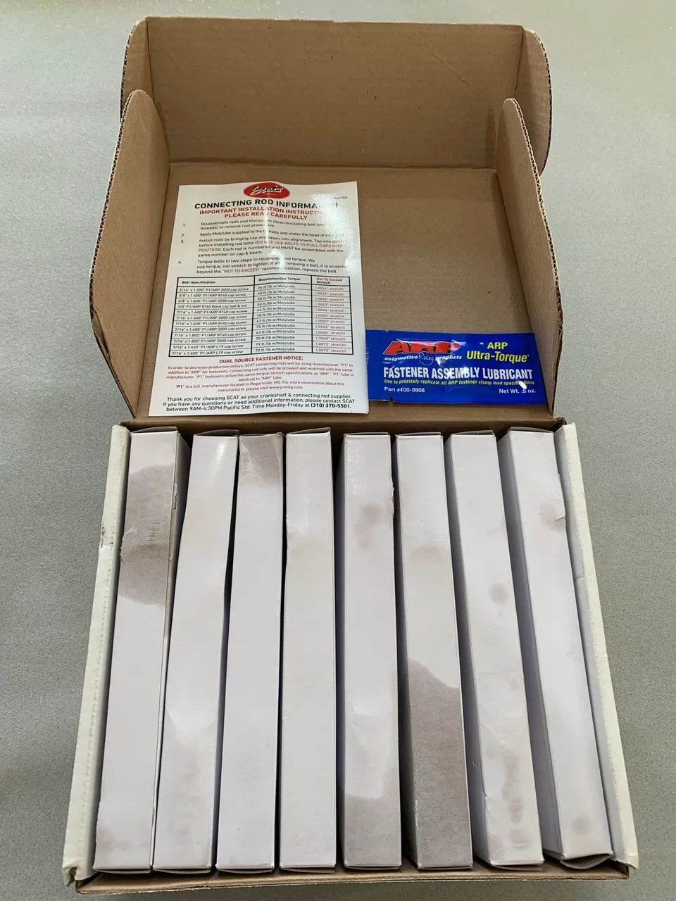 Jogo bielas Chevy V8 350 SCAT 6 polegadas forjadas  - Foto 4