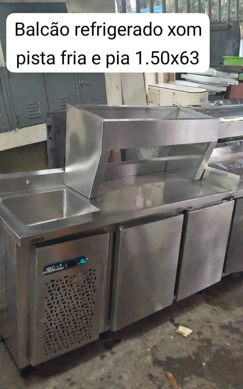 Balcão refrigerado com condimentadora  - Foto 4