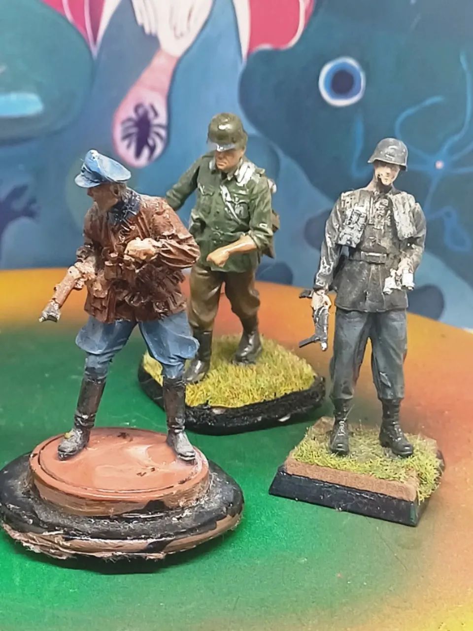 FIGURAS MILITARES ESCALA MONTADAS E PINTADAS. - Foto 6