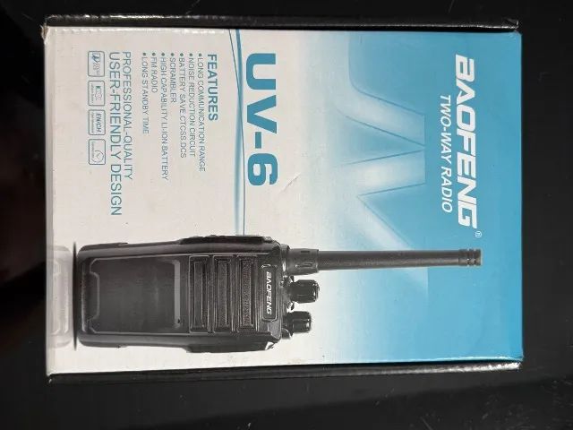 Rádio Baofeng UV-6 comunicador 