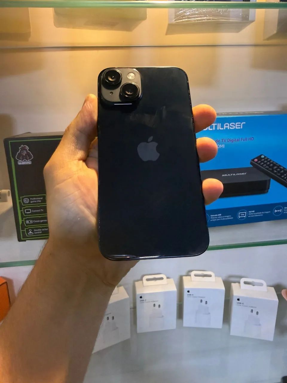 iPhone 13 128 gbs aparelho possui caixa e cabo original  - Foto 4