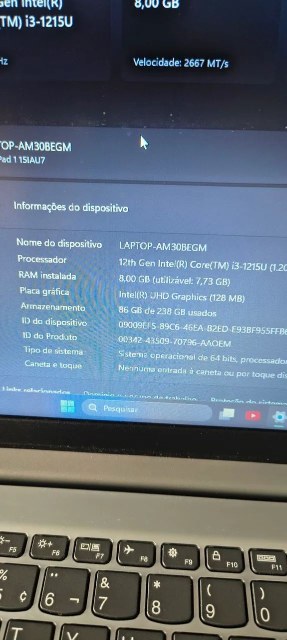 Notebook Lenovo 12 gen  - Foto 3