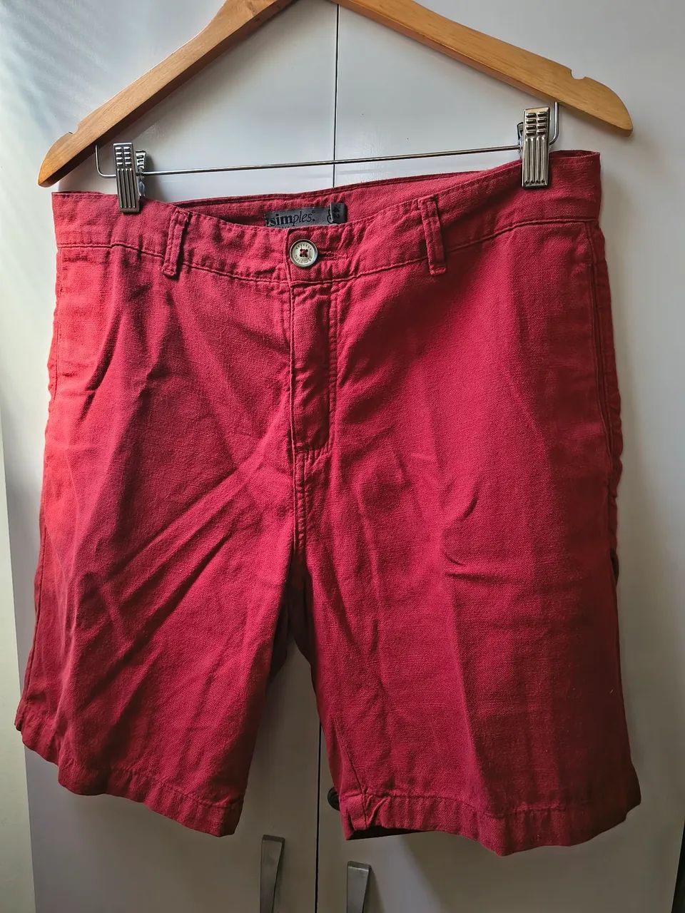 Bermuda Masculina Bordô Simples Reserva 42 - Foto 5