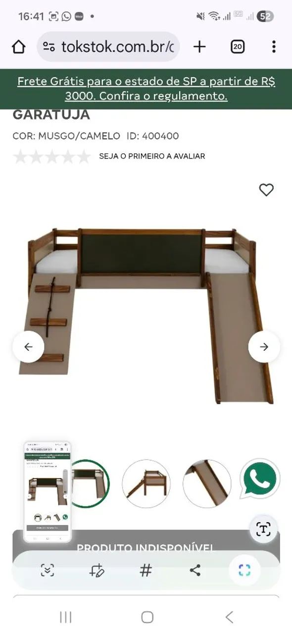 Cama Infantil Tok&Stok  - Foto 5