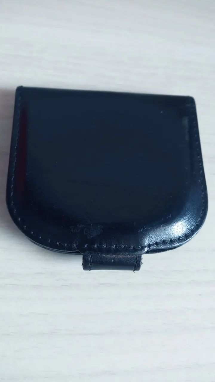Antigo Porta Moedas   em  couro natural  item de coleção perfeito . - Foto 2