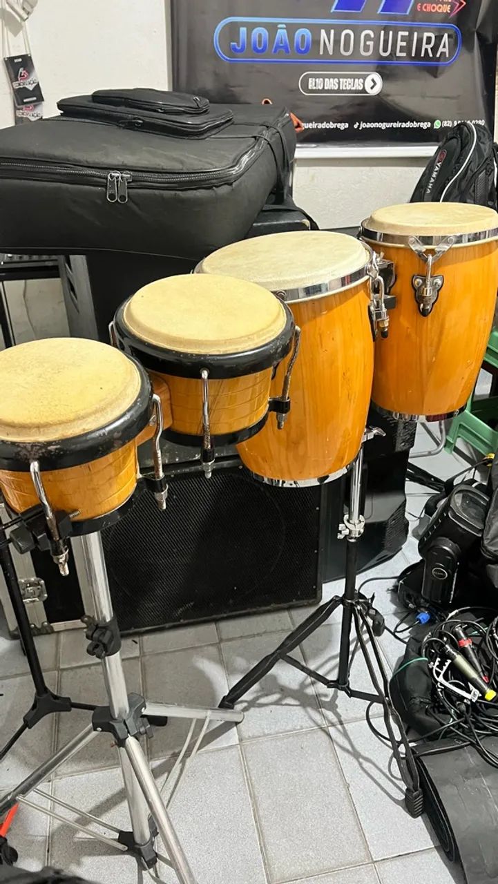 Percussão Conga Bongô