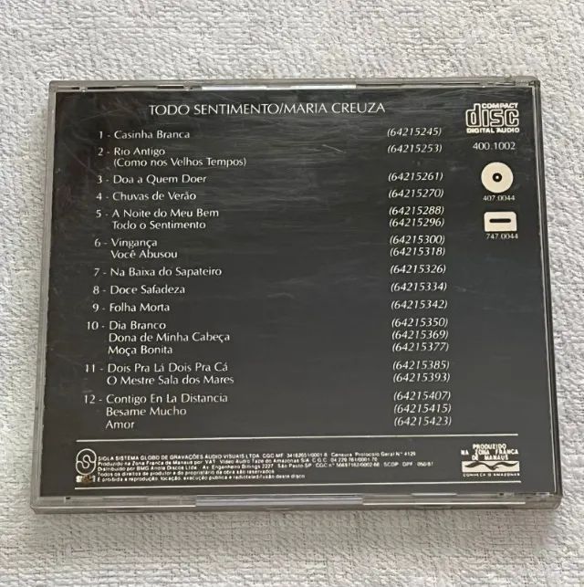 CD Maria Creuza - Todo sentimento - Foto 3