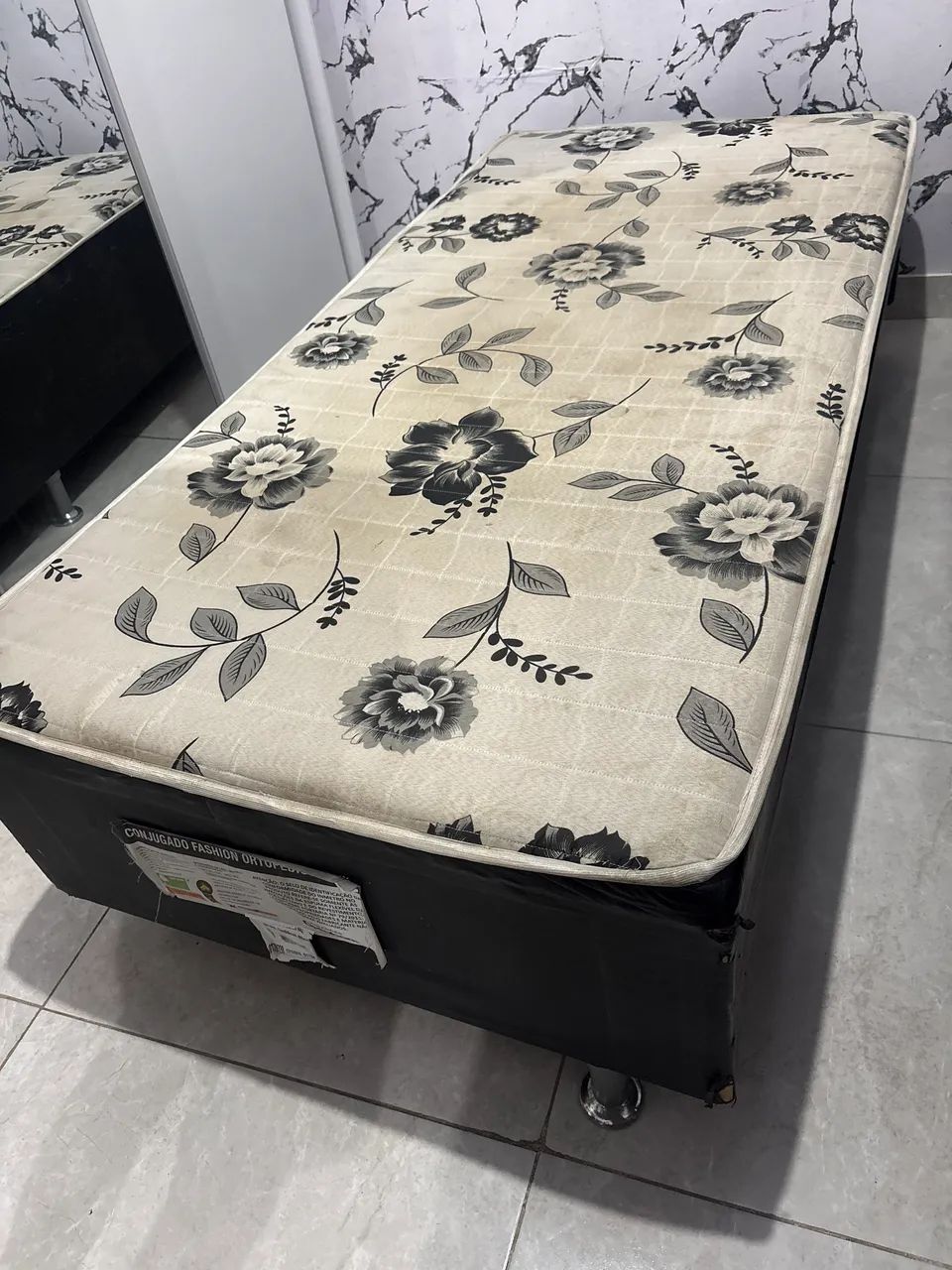Cama de solteiro ortobom 
