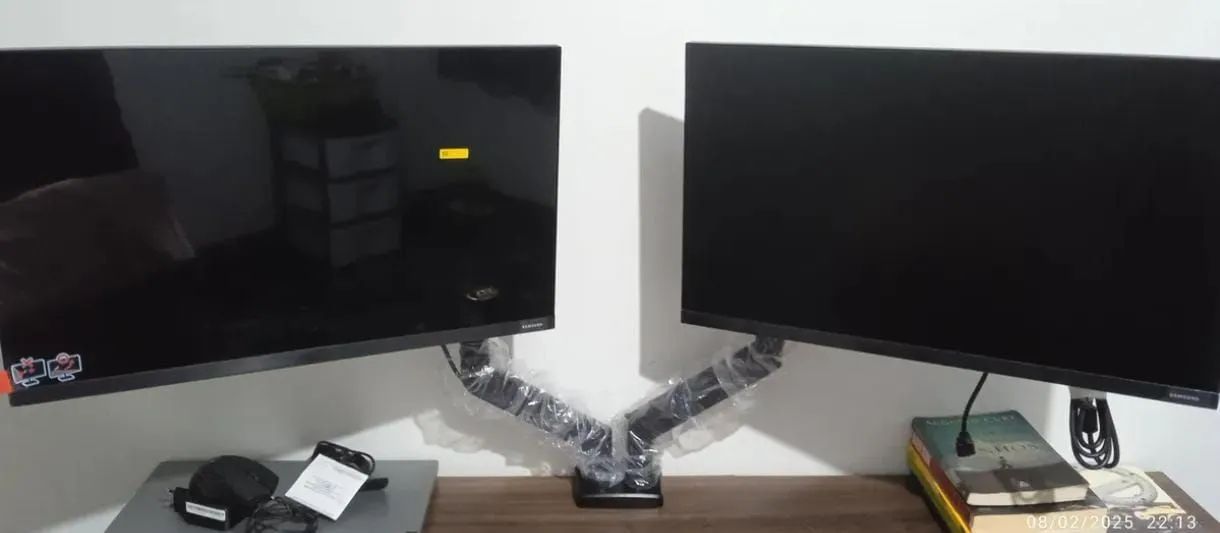 Suporte para 2 monitores articulado 