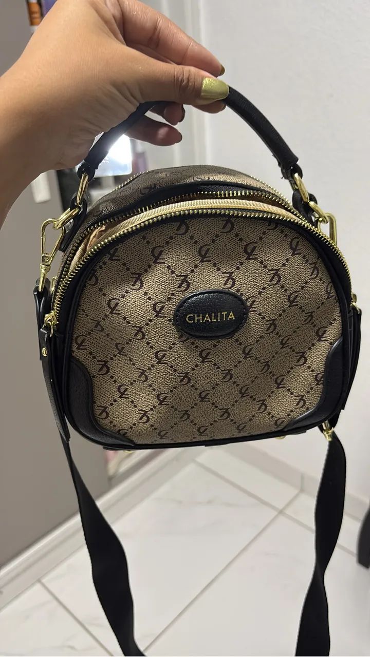 Bolsa chalita pequena estilo baú ? elegante + prática ?