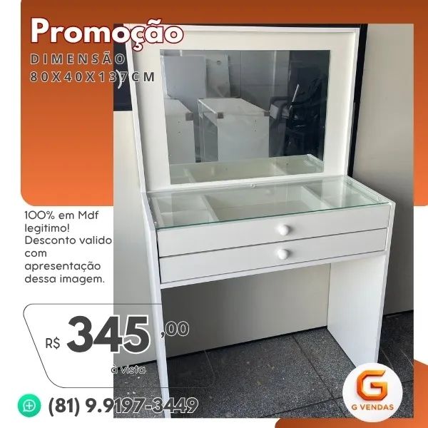 Penteadeira Slim 2GSB - Foto 3