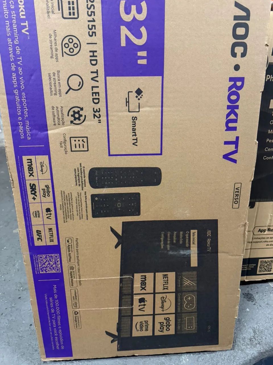 TV AOC ROKU 32 POL. NOVA NA CAIXA