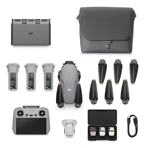Drone DJI Air 3S Combo - Anatel, 1 ano de garantia