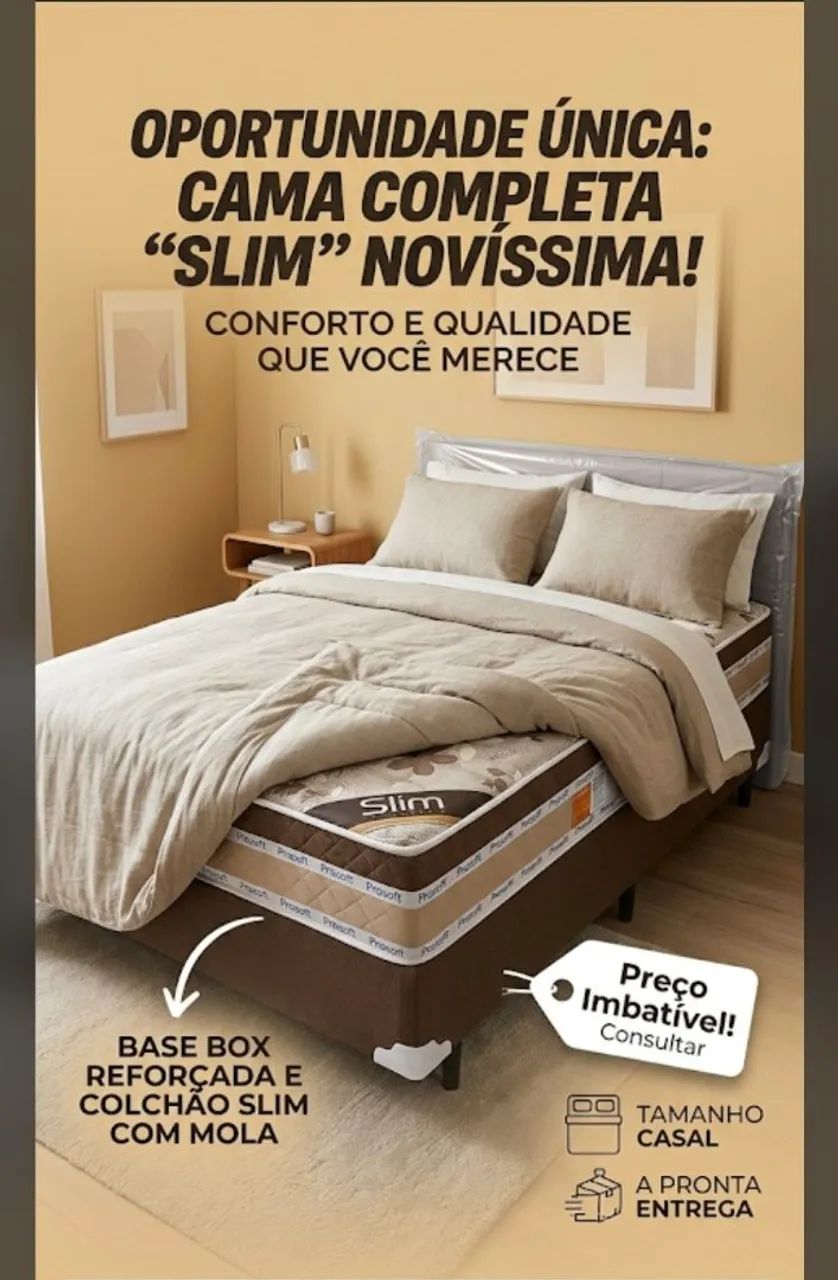 Cama box pillow na promoção 
