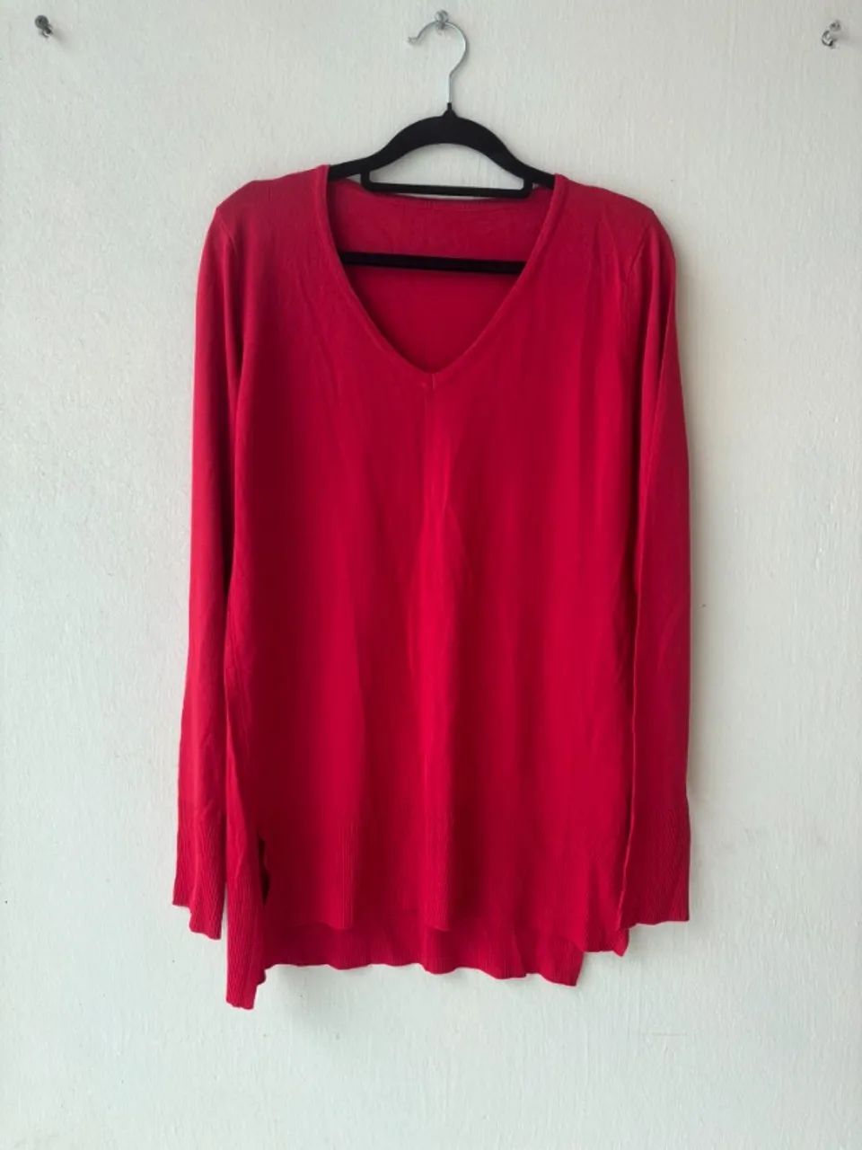Suéter vermelho, tamanho G, classico. - Foto 3