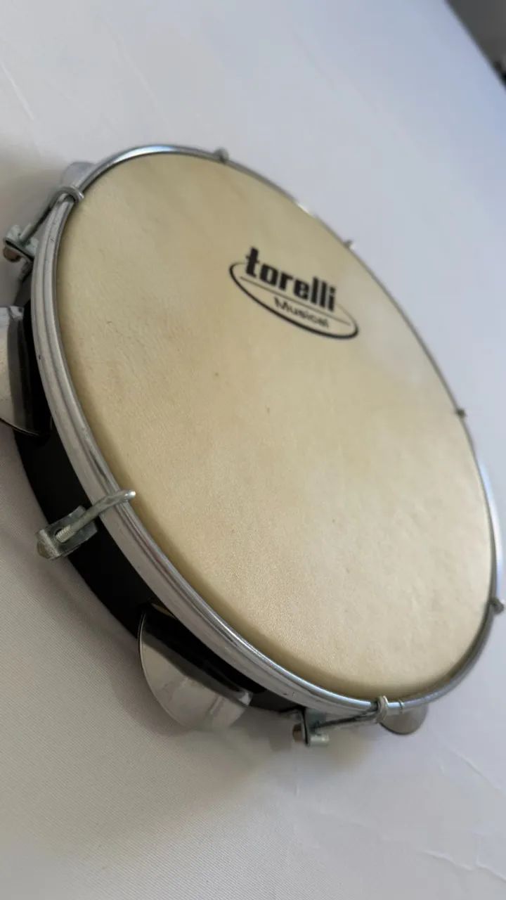 Pandeiro Torelli 10 Polegadas - Pele de Couro - Foto 5