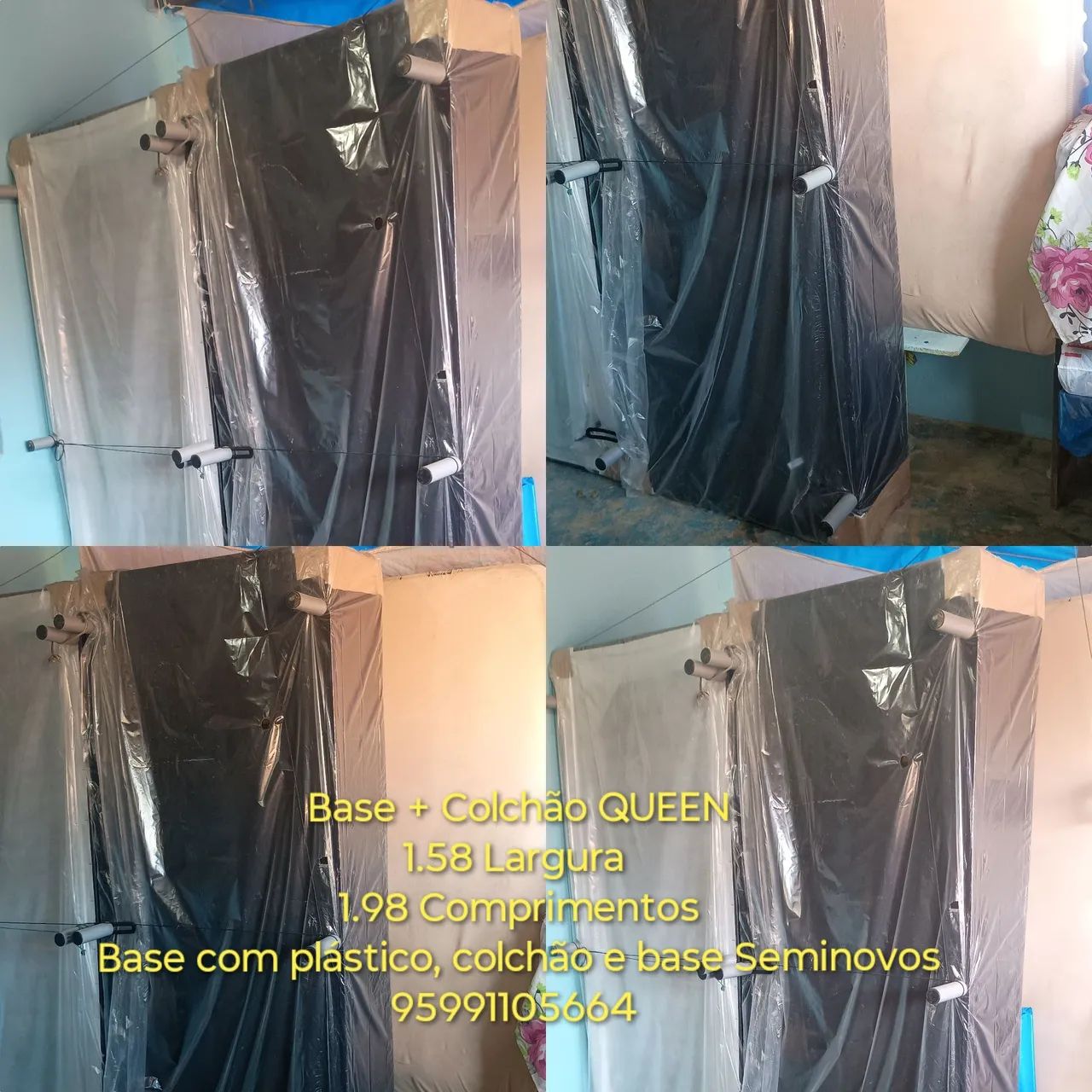 Base e colchão QUEEN