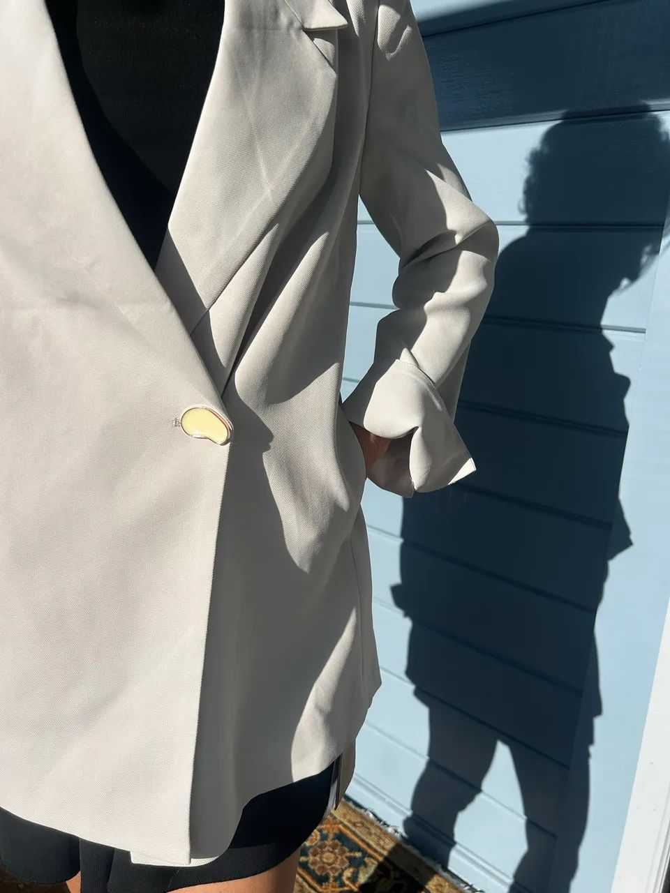 Blazer oversize off white gelo - Foto 4