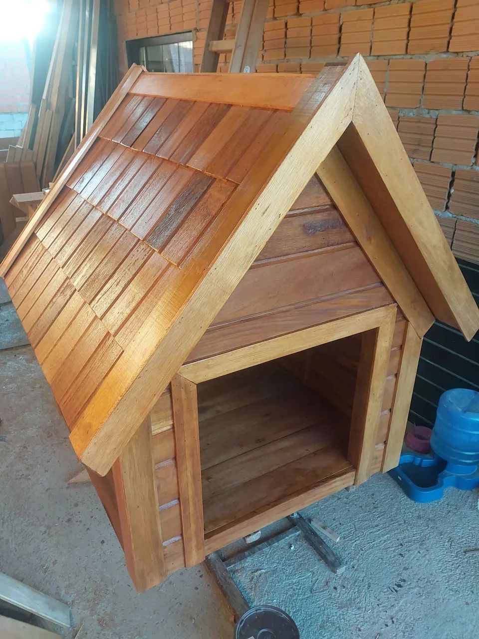 Casinha de cachorro madeira de lei sob encomenda  - Foto 5