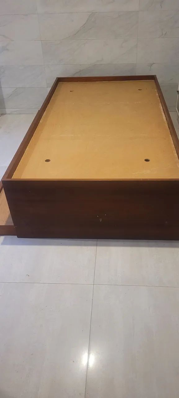Cama de madeira boxe solteiro.  - Foto 4