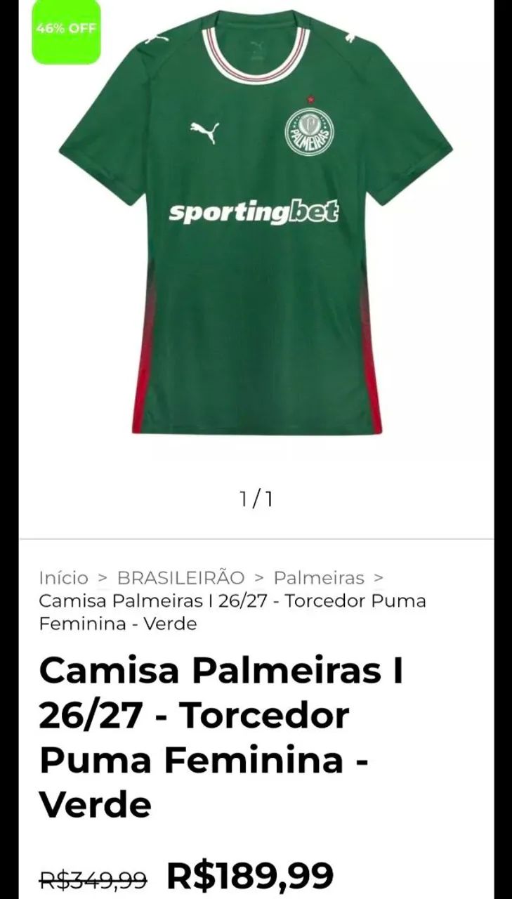 Camiseta palmeiras P  - Foto 5