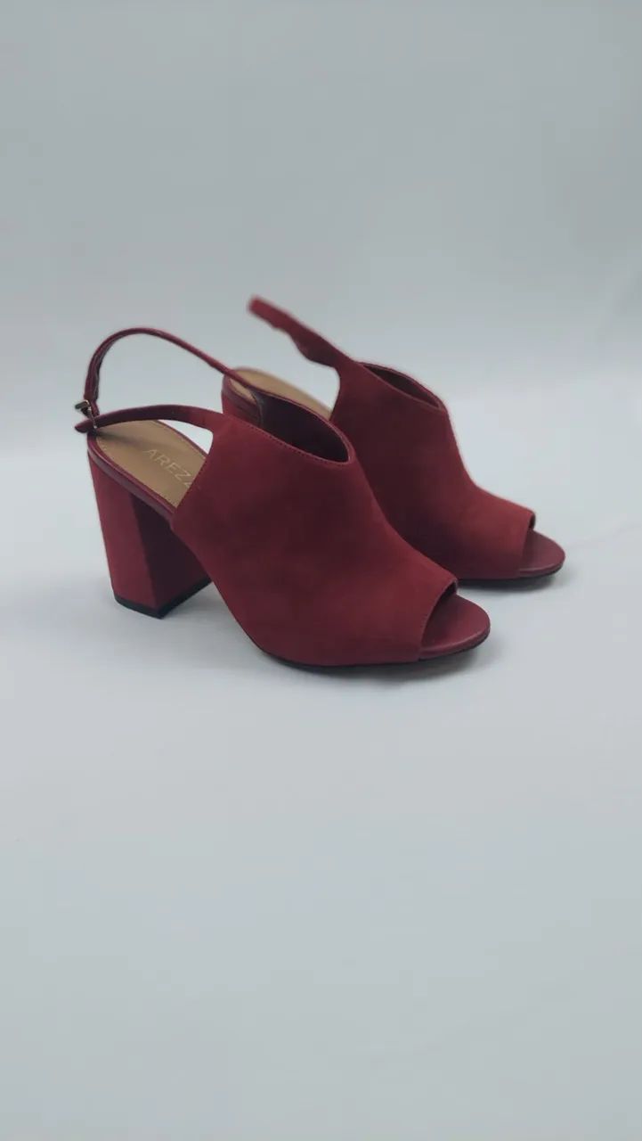 SANDÁLIA open boot vermelho queimado/Arezzo