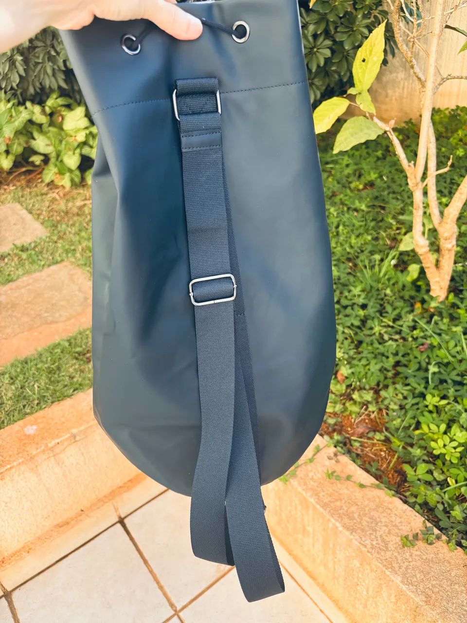 Prada Bolsa Saco Azul - Foto 3