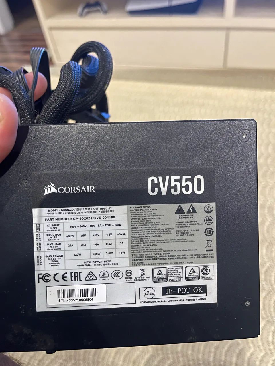Fonte Corsair 550W - Foto 2